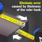 Tape Measure 25 ft, 12 Pack Bulk Easy Read Measuring Tape Retractable, Self-Locking Measurement Tape 25 FT by 1 in