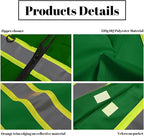 Safety Vest Customize Logo with 5 Pockets & Zipper Reflective High Visibility Vest Class 2 Outdoor Workwear
