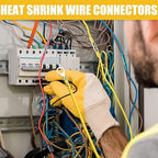 525PCS Heat Shrink Wire Connectors, 22-10 AWG Marine Grade Heat Shrink Butt Connectors, Waterproof Electrical Wire Terminals Kit Insulated Ring Fork Spade Butt Splices for Automotive Boat Truck