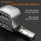 Crosstar 16FT Magnetic Self-Locking Stainless Steel Tape Measure, Double-Sided Scale, Waterproof & Rustproof Retractable Measuring Tape with Hollow Design for Home, Industrial, Woodworking