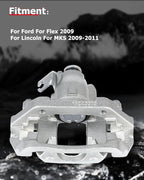 cciyu Rear Right Brake Caliper Assembly w/Bracket 18B5212 2009 For Ford For Flex,2009 2010 2011 For Lincoln For MKS