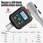 1/2-Inch Drive Digital Torque Adapter, 2.2-44.2 ft-lb (3-60 Nm), ±2% Accuracy - Electronic Torque Meter Gauge & Checker with Buzzer & LED Alerts for Automotive, Motorcycle, Bicycle Repair