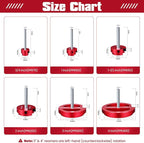 6Pcs PVC Pipe Reamer Kit, Lightweight Hollow Design PVC Fitting Saver for Sch.40 CPVC, ABS, Socket Hub Saver Includes 3/4", 1", 1-1/2", 2", 3", 4", Plumbing Tool Fits Standard 1/2" Drill
