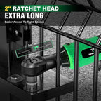 Cordless Electric Ratchet Wrench Set, 40FT-LBS (45N.m) 3/8" Ratchet, 12V Cordless Ratchet Wrench, 2.0Ah Battery Electric Impact for Car Home, Only 1 Battery
