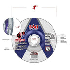 SALI 50 Pack 4 Inch Grinding Wheels for General Purpose Metal & Stainless Steel, Aluminum Oxide Grinding Disc for Angle Grinder, Depressed Center 4" * 1/4" * 5/8"(100 * 6.0 * 16 mm)