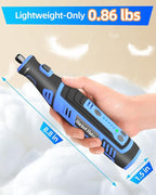 8V Cordless Rotary Tool Kit with 135pcs Accessories, 2.8Ah Battery Rechargeable Engraving Pen with LED Light, 5-Speed 30000RPM Power Rotary Tools for Drilling Grinding Sanding Polishing Cutting