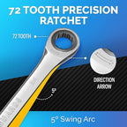 TOOLGUARDS 24mm Wrench - Ratcheting Wrench - Slim Profile - Ratchet Wrench - 100% Lifetime Satisfaction Guarantee