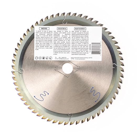 Circular Saw Blades Woodworking TA Series,6-1/2" 60-Tooth 5/8" Arbor,Ultra Finish/General Purpose,Special Anti-Thermal Adhesion Coating on Cutting Edges -TA,High Finish,Long Life,6-1/2" 60T TA