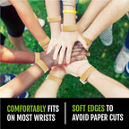 1,000 WristCo Tyvek Deep Metallic Gold Wristbands for Events – Tamper-Proof Design Prevents Reuse – Premium-Grade Bracelets for Hospital & Medical ID, Party, Concert Entry, VIP Identification