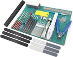 Professional 33 PCS Model Tools Kit Modeler Basic Tools Craft Set Hobby Building Tools Kit for Gundam Car Model Building Repairing and Fixing (J)