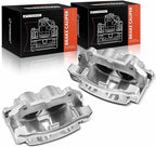 A-Premium Disc Brake Caliper Assembly with Bracket Compatible with Select Jeep Models - Commander 2006-2010, Grand Cherokee 2005-2010, Sport Utility - Front Driver and Passenger Side, 2-PC Set