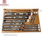 Adjustable Hand Reamer Tool H4 to H14 Sizes - 15/32" to 1-1/2” Reaming Tool for Precise Hole Finishing with 6 Carbon Steel Blades - Hand Tools Reamers for Metal & Wood - 11.90mm - 38.10mm