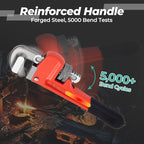 Heavy Duty 6 Inch and 8 Inch Adjustable Pipe Wrench - Mini Straight Plumbing Tool for Tight Spaces & DIY Repairs