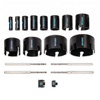 Spyder Tungsten Carbide Tipped Rapid Core Eject Maintenance Hole Saw Kit, 18-Piece