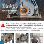 Rock Slab Grinding Disc - 5 inch Glass Cutter Disc, Granite Cutting Disc, Diamond Grinder Wheel for Rock Slab, Stone, Tile, Marble, Granite, Glass Diamond Cutting Discs