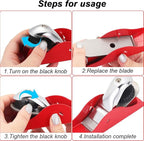 Mini Hand Planer 3-1/2 inch Red Adjustable, used for Wood Craft Processing, Carving and Trimming Projects, Carpenter DIY Model Making (Hand Planer Red)