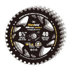 6-1/2 Circular Saw Blades 3-Pack, 40T ATB Carbide - Ultra-Lightweight for Cordless Saws & Old Tools, Saves Battery, Thin Kerf Cuts Wood/Plywood/OSB | Fits DeWalt/Makita/Milwaukee