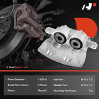 A-Premium Disc Brake Caliper Assembly Without Bracket Compatible with Dodge and Chrysler Models - Charger 2006-2021, Challenger 2009-2021, 200 2013-2014, 300 2005-2021, Magnum, Caliber, Avenger