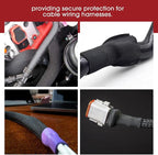 Heat Shrink Braided Sleeving, 2:1 Ratio Shrinkable Fabric Tubing Sleeve Abrasion Protection Cable Wire Sheath (1/2"-25ft)