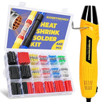 haisstronica 560 PCS All in One Set with Solder Seal Wire Connectors,3:1 Heat Shrink Tubing and Heat Gun,Solder Sticks Wire Terminals Electrical Connectors for Automotive, Marine, Trailer Wiring