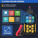 AUTOOL Car Battery Tester 12V 24V Battery Load Tester 30-2000 CCA Automotive Battery Tester, Cranking Charging System Analyzer, Color Screen Data Review Reverse Polarity Protection