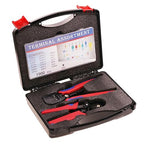 Two Sets of Pliers Terminals Kit, Includes Wire Stripper for AWG10-24 (0.2-6mm2) Coil, AWG23-7 (0.25-10mm²) Self-Adjustable Ratchet Wire Ferrule Plier and 1900PCS Wire Terminals for Electric,etc.