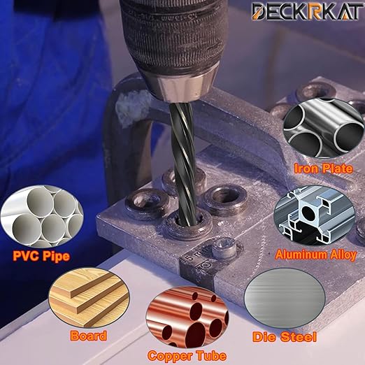 3/4" Reamer Drill Bit for Metal, M2 HSS Taper Reamer for Steel, Alloy, Wood, Plastic to Align, Enlarge Holes – 5-Spiral Flutes, 1/2" Non-Slip Shank, 19mm Car Reamer, Bridge Construction Reamer.