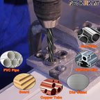 3/4" Reamer Drill Bit for Metal, M2 HSS Taper Reamer for Steel, Alloy, Wood, Plastic to Align, Enlarge Holes – 5-Spiral Flutes, 1/2" Non-Slip Shank, 19mm Car Reamer, Bridge Construction Reamer.