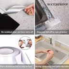 Aluminum Foil Duct Tape Heavy Duty Waterproof, Premium Silver Metal HVAC Heat Tapes (2"*65Feet,3.9mil), High Temperature, Dryer Vent Insulation Tape for Ductwork, Ducting, Sealing, Patching, Furnace