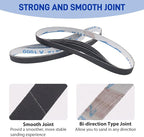 1/2 x 18 Inch Silicon Carbide Sanding Belts, 5Pcs Each of 400 600 800 1000 Grit Belt Sander Paper for Air File Sander, Knife Sharpening and Metal working, 20 Pack
