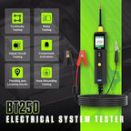 AUTOOL Automotive Circuit Tester Power Circuit Probe Tester Test Light Breaker Finder 0-70V AC DC Voltage Tester for 12V 24V Vehicle, with Voltmeter&Illumination, Component Activation/Continuity Test