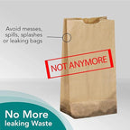 The Original Carebag Emesis Bag with Super Absorbent Pouch- Absorbs 16 oz, No More Leaks and Splashes- Single Use- Reduces Odors- Easy Disposal, 20 Vomit Bags