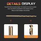Drill Bit, #37 Cutting Diameter, 4341 HSS Gold Finish 118° Cutting Angle Number Jobber Bits - (Applications: for Drilling Soft Metal Plastic Wood), 10-Pieces