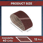 5 Pcs Sanding Belts 3 x 18 Inch 40 Grit Aluminum Oxide Abrasive Sandpaper for Belt Sander Metal Grinding Wood Working Weld Rust Removal