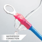 Wirefy 150 PCS Heat Shrink Ring Terminals #10 - a Resistant Ring Connectors - Eyelet Wire Connectors - Red 22-16 AWG