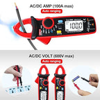 UNI-T UNI T UT210e Mini Digital Clamp Meter & Phillips Screwdriver, HVAC Tool AC DC Amp Clamp Meter Multimeter Tester Voltmeter Continuity Tester Capacitor Ohmmeter & Cross Screwdriver