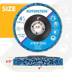 10 Pack Strip Discs Stripping Wheel 4 inch for Angle Grinder Clean and Remove Paint Coating Rust Welds Oxidation (4" x 5/8")