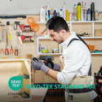 Tarantula Safety Work Gloves MicroFoam Nitrile Coated,Endurance Seamless Knit Nylon,Dots on Palm,Dot Grip Gloves