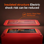 Litime 300A Bus Bar 4*M8 Terminal Posts for LiFePO4 Batteries High Voltage and Current Suitable for Automotive, Marine, and Solar Applications and Electrical System (Red+Black)