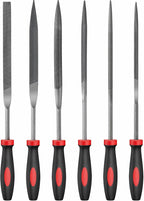 Hi-Spec 6pc Metal Small Needle Hand File Tool Set Kit. Fine Micro Steel Files. Flat, Half, Round & Triangle for Crafts, Metal & Wood Work.