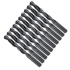 Drill Bit, 12mm Cutting Diameter, 4241 HSS Nitriding Black 118° Cutting Angle Versatile Jobber Bits - (Applications: for Drilling Plastic Wood Soft Metal), 10-Pieces