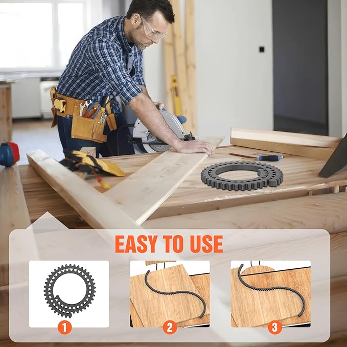Pisman Router Edge Guide & Template Kit - 78" Plastic Woodworking Profiling Strip for Precision Trimming | Fits Bosch/Dewalt/Makita Routers | DIY Furniture, Cabinet & Table Edge Molding (Black)