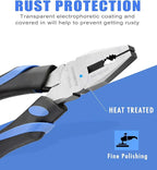 6-Inch Linesman Pliers with heavy Duty Nickel Chromium Steel Construction