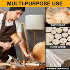 4 Piece Wood Chisel Sets Woodworking Tools Set, Wood Chisels for Woodworking with Steel Hammer End, Wood Tools Chisel Set Woodworking with Ergonomic Plastic Handle