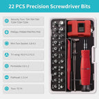 Showpin Mini Screwdriver Set for Computer PC Laptop Macbook Electronics Repair, 35PCS Small Precision Tool Kit with Torx T5 T6 T8 for Beginner IT DIY