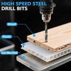 Metal Drill Bit Set, Yougfin 29PCS High Speed Steel Drill Bits with Black and Gold Finish 1/16"-1/2" M2 Drill Bits with Index Case for Wood, Plastic, Low Alloy Steel and Metal