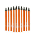 Carbide Tip Drill Bit-BGTEC Wood Drill Bits, 10pcs Round Shank 3/16" Cross Hard Alloy Drill Bits for Wood Plastic Masonry Brick