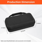 Carrying Case for Fluke1587 FC/ 87-V/ 87V Max/ 88V/ 15B+/ 17B+/ 1503/1507/1508/1577 Multimeter Testers and Accessories, Multimeter Storage Bag Organizer Box (Case Only)