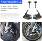Motorcycle Front Brake Caliper Disc Guard Fairing Protector for BMW M1000RR S1000R S1000RR S1000XR 2020 2021 2022 2023 2024 Carbon Fiber Aero Disc Fender Accessories (Vibrant Black)