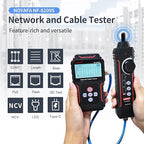 NOYAFA NF-8209S Network Cable Tester, Ethernet Cable Tester with CAT5, CAT6 Line Tracer, PoE, NCV, QCFunction,Length Test, Port Flashing,Fault Line Scan for Cable Grooming,LAN Network Cable Tracer Kit